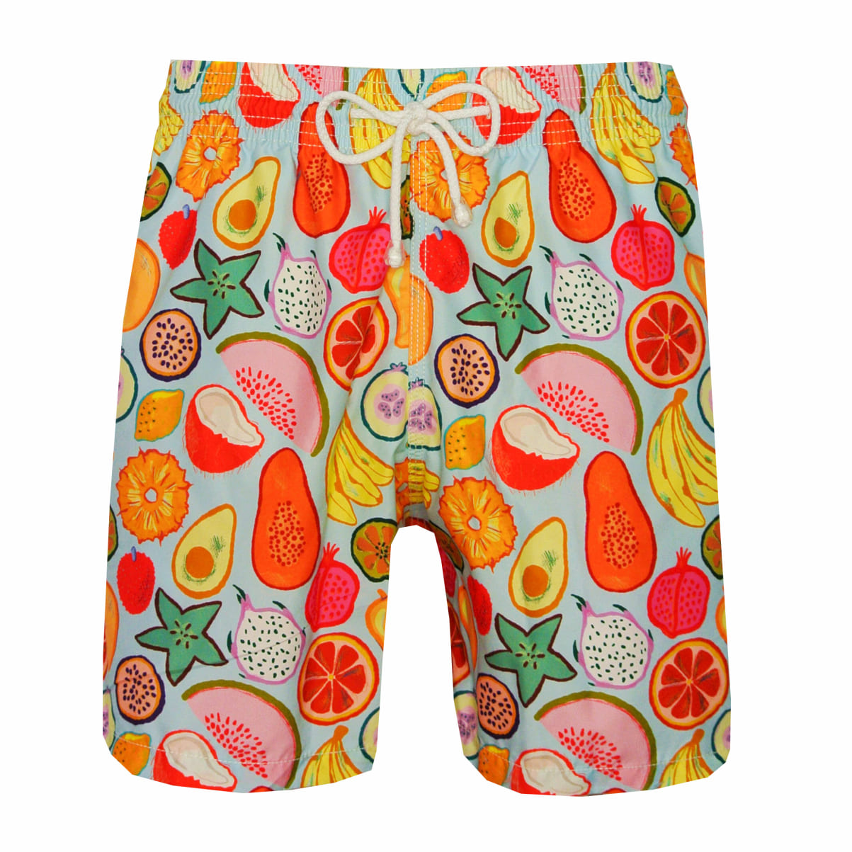 tropical fruits blue